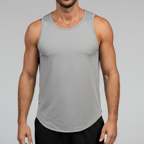 BYLT Premium Basics - Performance+ Drop-Cut Tank Storm Medium - Picture 2 of 6